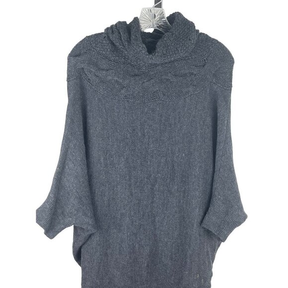 vince womens sweater Alpaca Wool blend elbow sleeves high relaxed neck - Picture 6 of 10